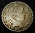 1895 Barber Quarter - Higher Grade - Retained CUD Rev - Patina