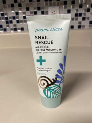 Peach Slices Snail Rescue All-in-One Oil Free Face Moisturizer 2.82 Oz