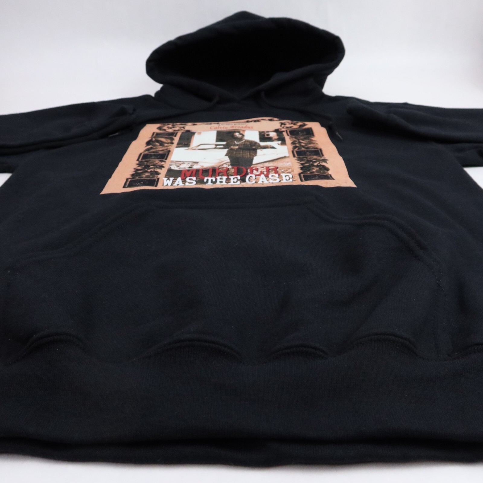 FILA Felpa con cappuccio Snoop Dogg uomo piccola nera omicidio era il caso braccio della morte