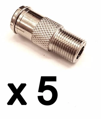 CONECTOR PUSH ON AJUSTE RÁPIDO F ADAPTADOR DE PRUEBA SOLUCIÓN RÁPIDA SATÉLITE COAXIAL X 5