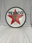 Texaco Vintage Rustic Look 12”Round Metal Sign