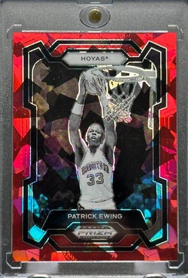 PATRICK EWING RARE ICE RED REFRACTOR PRIZM INVESTMENT CARD KNICKS MINT