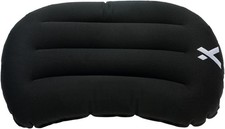 Inflatable Backpacking Pillow Black W/ Quick Inflation & Adjustable Firmness