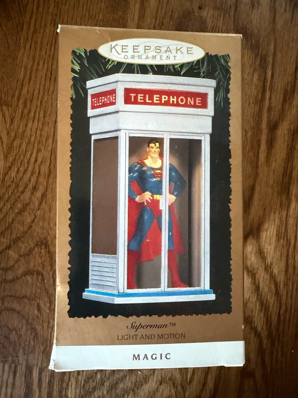 1995 Hallmark Keepsake Superman Light Motion Christmas Ornament