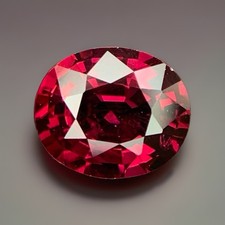 2.15ct Rhodolite Garnet Top Oval Cut 8mm Jewelry Loose Gemstone From Madagascar