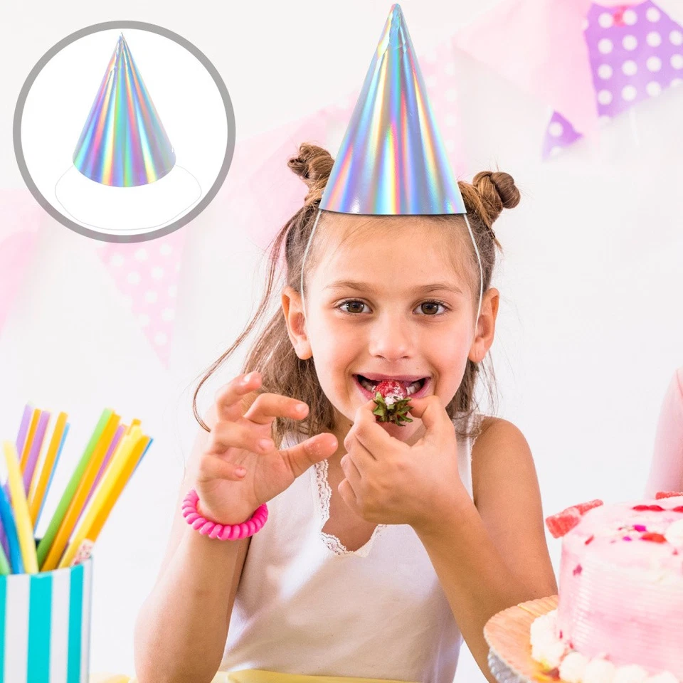 50 Pcs Princess Cone Hat Hats for Baby Shower Shaped Kids Birthday - Image 3 of 4