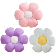 3 PCS Flower Pillows Flower Shaped Throw Pillow Cute Daisy Pillows Seating Cu...