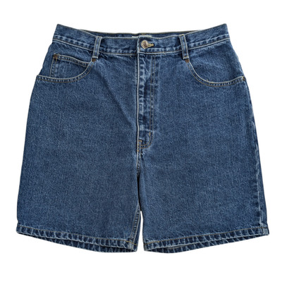 Vintage 90s Y2K Denim Mom Shorts Womens 14 (30x7) Blue Jean High Rise Normcore