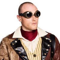 Partybrille Steampunk Retro-Brille Goggles KostüM-ZubehöR FüR Festival Karneval