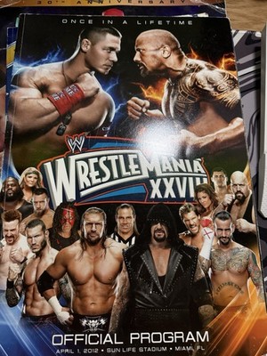WWE WrestleMania XXVIII 28 Official Program signed by Edge, Piper, Cody, Kelly K