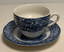 Liberty Blue Staffordshire Paul Revere Teacup Made in England — listing 2