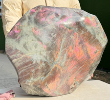 118LB Natural Rainbow Flash Labradorite Quartz Crystal Freeform Mineral Healing