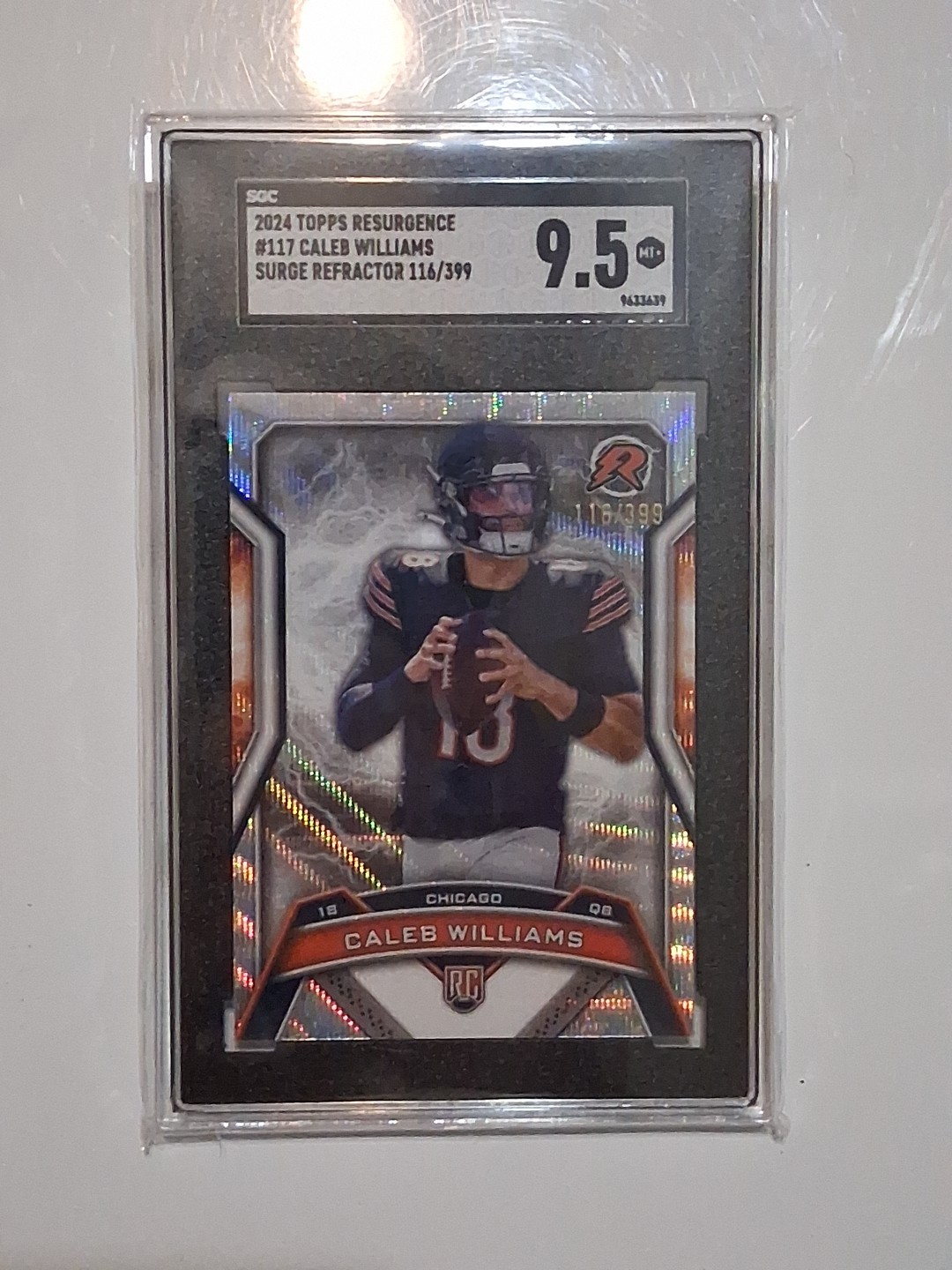 2024 Topps Resurgence Rookies Caleb Williams #117 Surge Refractor #d/399 (RC)