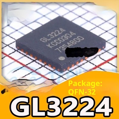 10PCS GL3224-OIY04 package QFN-32 silk screen GL3224 card reader chip USB