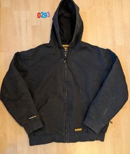 Vintage DeWalt heated workwear black heated heavy duty canvas jacket size large