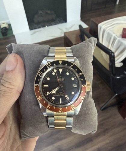 Tudor Black Bay GMT S&G Black Dial Men's Watch M79833MN-0001