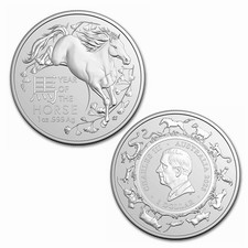 2026 Lunar New Year of the Horse -silver Color coin