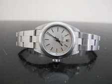 ROLEX Oyster Perpetual 76080 Stainless Steel SILVER DIAL Automatic Ladies Watch