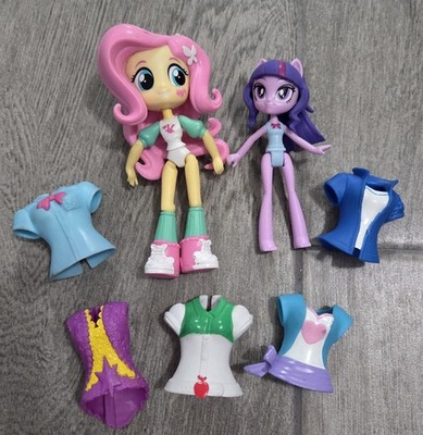My Little Pony EQUESTRIA GIRLS Pony + Clothes: 5 Tops! FLUTTERSHY * RAINBOW DASH