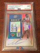 2020 Contenders Optic Basketball Immanuel Quickley Rookie Auto Red /149 PSA 9