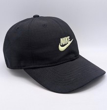 Nike Hat Cap Strap Back Adjustable Black Glow Neon Green Youth Kids Childs 4-7
