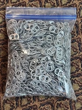 1000+ Silver Aluminum Pop Tabs - Soda and Beer Can Tabs for Crafts and Charity