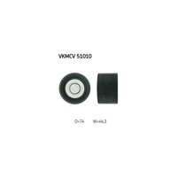 Umlenk-/FüHrungsrolle, Keilrippenriemen SKF Vkmcv 51010 FüR MERCEDES-BENZ