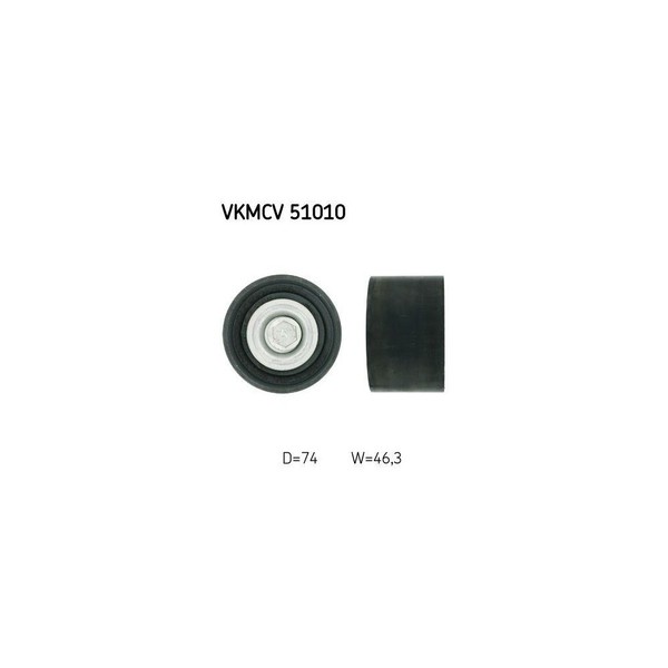 Umlenk-/FüHrungsrolle, Keilrippenriemen SKF Vkmcv 51010 FüR MERCEDES-BENZ-image