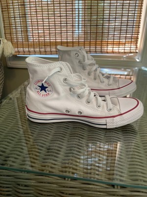 CONVERSE CHUCK TAYLOR ALL STAR HIGH OPTICAL WHITE SZ MENS 6 WOMENS 8 M7650