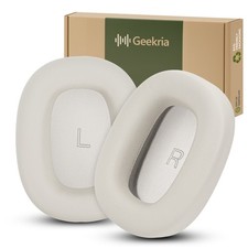 Geekria Protein Leather Ear Pads for Bowers Wilkins PX7 S3 Headphones White