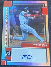2022 Donruss Signature Series Jarren Duran #SS-JD Auto Card Boston Red Sox