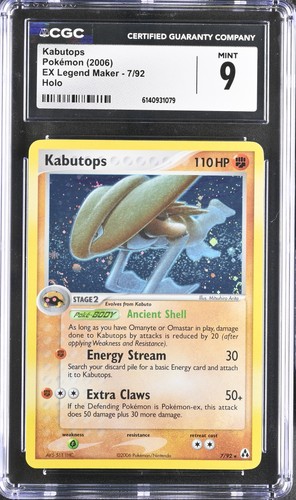 Kabutops graded CGC 9 for sale on eBay