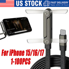 2in1 Invisible Holder Charger Cable–240W Fast Charging Cord with Phone Stand lot