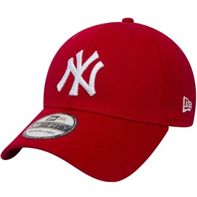 New Era 39THIRTY New York NY Yankees MLB Essential Fitted Baseball Cap Mütze Rot