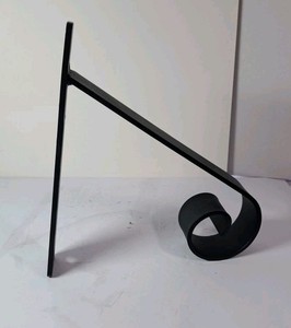 Heavy Duty Black Wall Mounted Hand Rail Rolled Shape