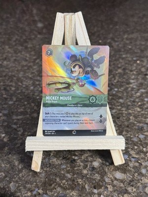 Disney Lorcana TCG Mickey Mouse Artful Rogue 210/204 Foil The First Chapter