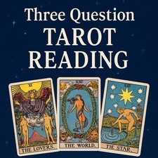 Three Question Tarot Reading – In-Depth Psychic Insight