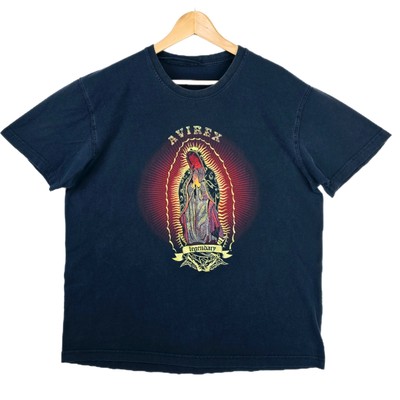 Vintage Avirex Shirt XL- XXL Virgin Mary Mother Jesse Pinkman Y2K Grunge 24x28 