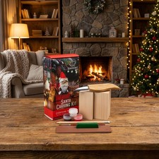 Santa Carving Kit for Beginners – Christmas Wood Carving Set DIY06