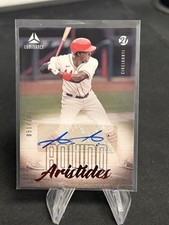 ARISTIDES AQUINO 2021 PANINI CHRONICLES LUMINANCE AUTOGRAPH /100 REDS