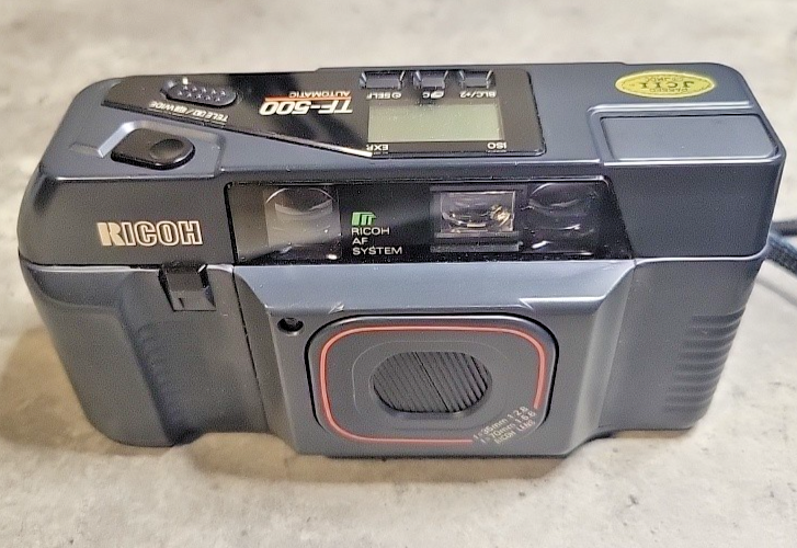 VINTAGE RICOH TF-500 Compact Camera WITH Tele Conversion Lens TC