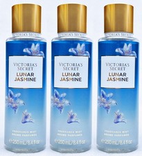 3 Victoria's Secret LUNAR JASMINE Fragrance Mist Body Spray Perfume 8.4 oz