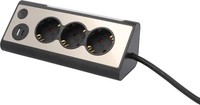 Unitec Tischsteckdose 3-Fach Mit Schalter 2X USB A+C Anschluss 1,4 M
