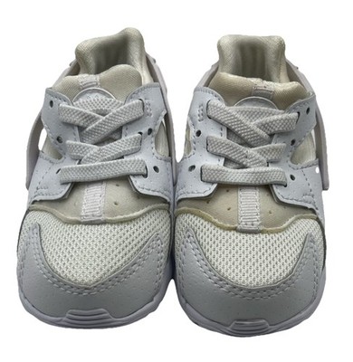 Infant Nike Huarache Run Slip On Shoe White  704950-110  Size 4C
