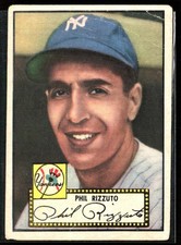 Phil Rizzuto 1952 Topps Black Back #11 New York Yankees