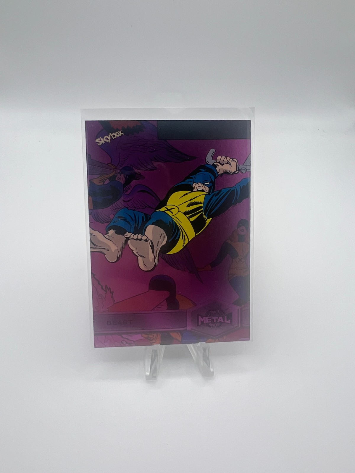 2021 Skybox Marvel Spider-Man Metal Universe Pink Light FX Beast 71/75 #107