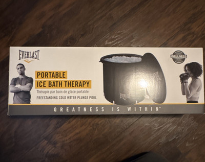 Everlast EV-CLDPNG-750 Portable Ice Bath Freestanding Cold Water Plunge Black