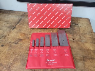 Starrett S154LZ Adjustable Parallel Set of 6 3/8" to 2 1/4" Range USA MADE TOOLS