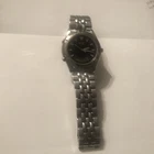 Vintage Seiko Chronograph Alarm Watch Stainless w/ Black Dial H801-7018