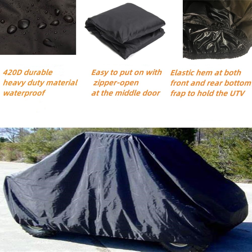 Chikia UTV Cover 4-6 Seater 420D Compatible with Polaris Ranger